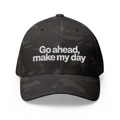 Go Ahead Make My Day Embroidered Cap — Attitude Baseball Hat