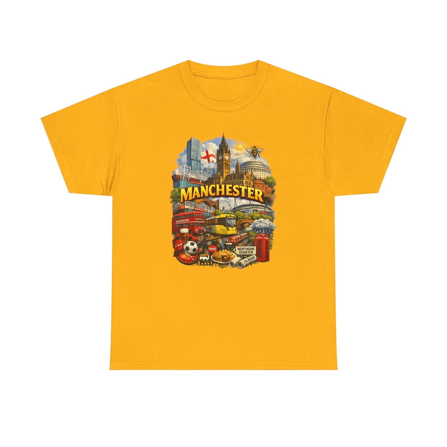 Manchester Skyline Collage T-Shirt