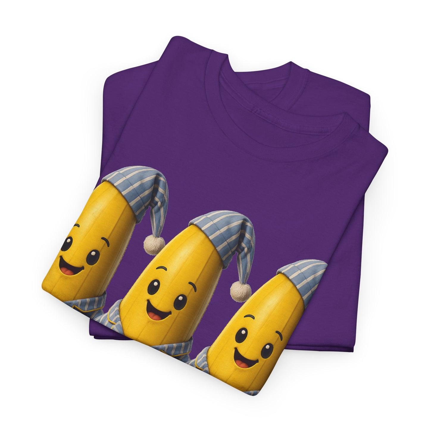 Bananas in Pyjamas – Three Smiling Bananas in Striped Pajamas Graphic T-Shirt