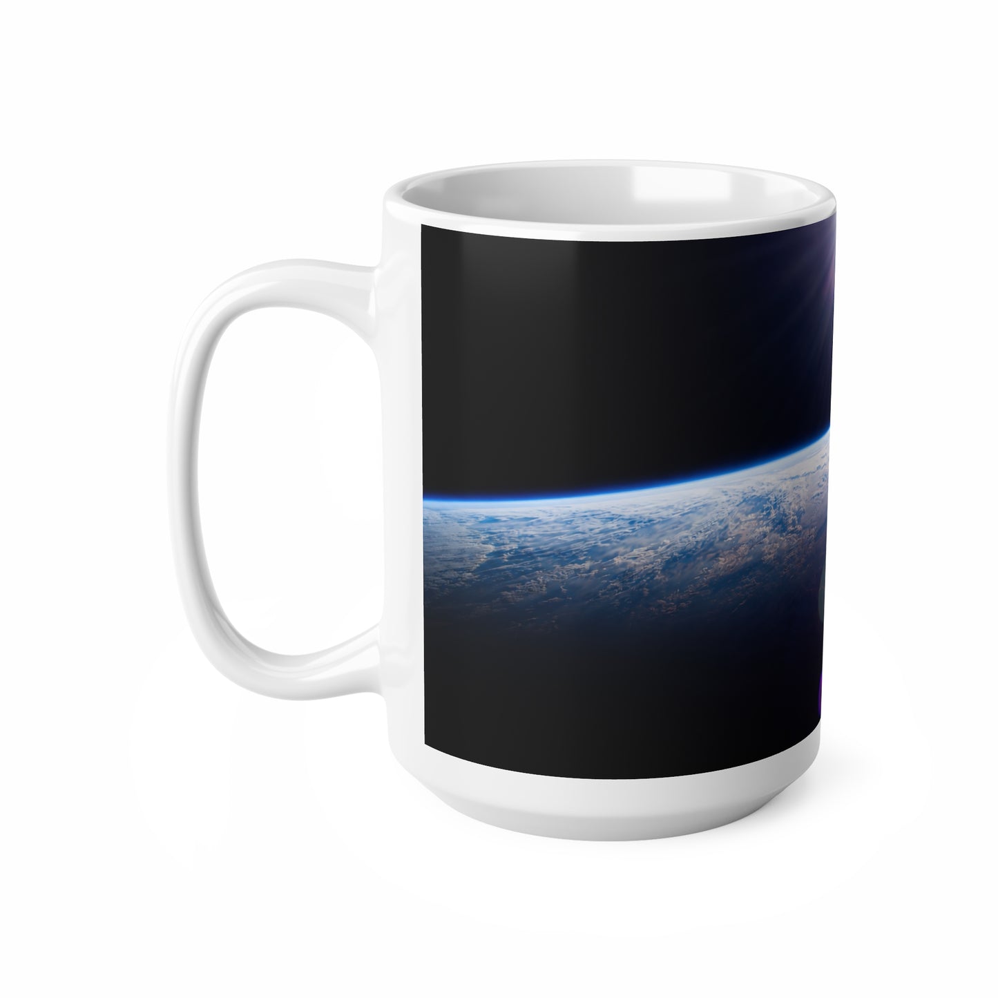 Space Horizon Ceramic Mug — Sunrise Over Earth 11oz/15oz