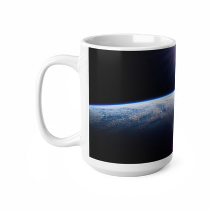 Space Horizon Ceramic Mug — Sunrise Over Earth 11oz/15oz