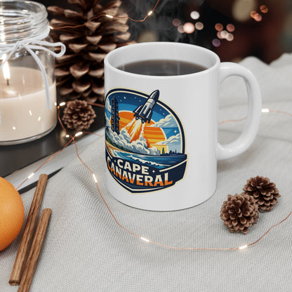 Cape Canaveral Ceramic Coffee Cups, 11oz, 15oz