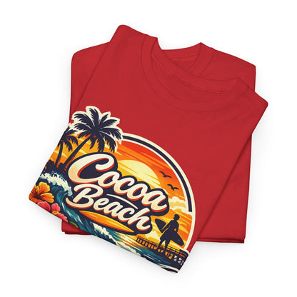 Cocoa Beach Vintage Sunset T-Shirt