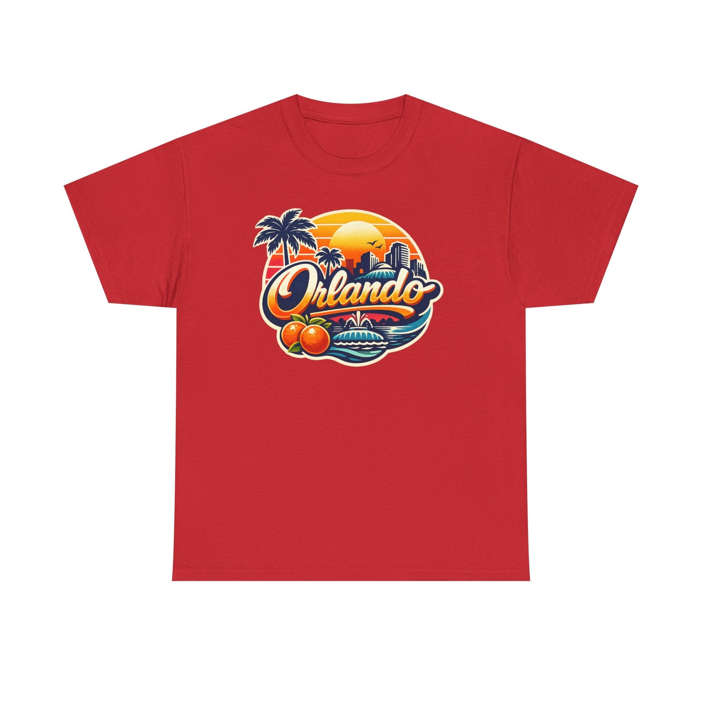 Orlando Retro Sunset T-Shirt — Vintage Florida Vacation Tee