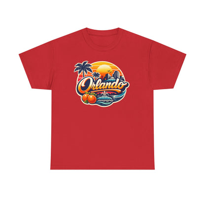 Orlando Retro Sunset T-Shirt — Vintage Florida Vacation Tee