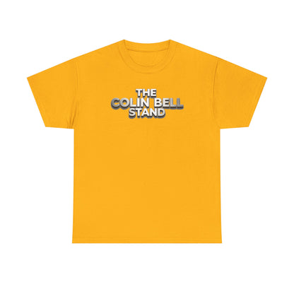 T-Shirt — “The Colin Bell Stand” Retro Chrome Text Tee