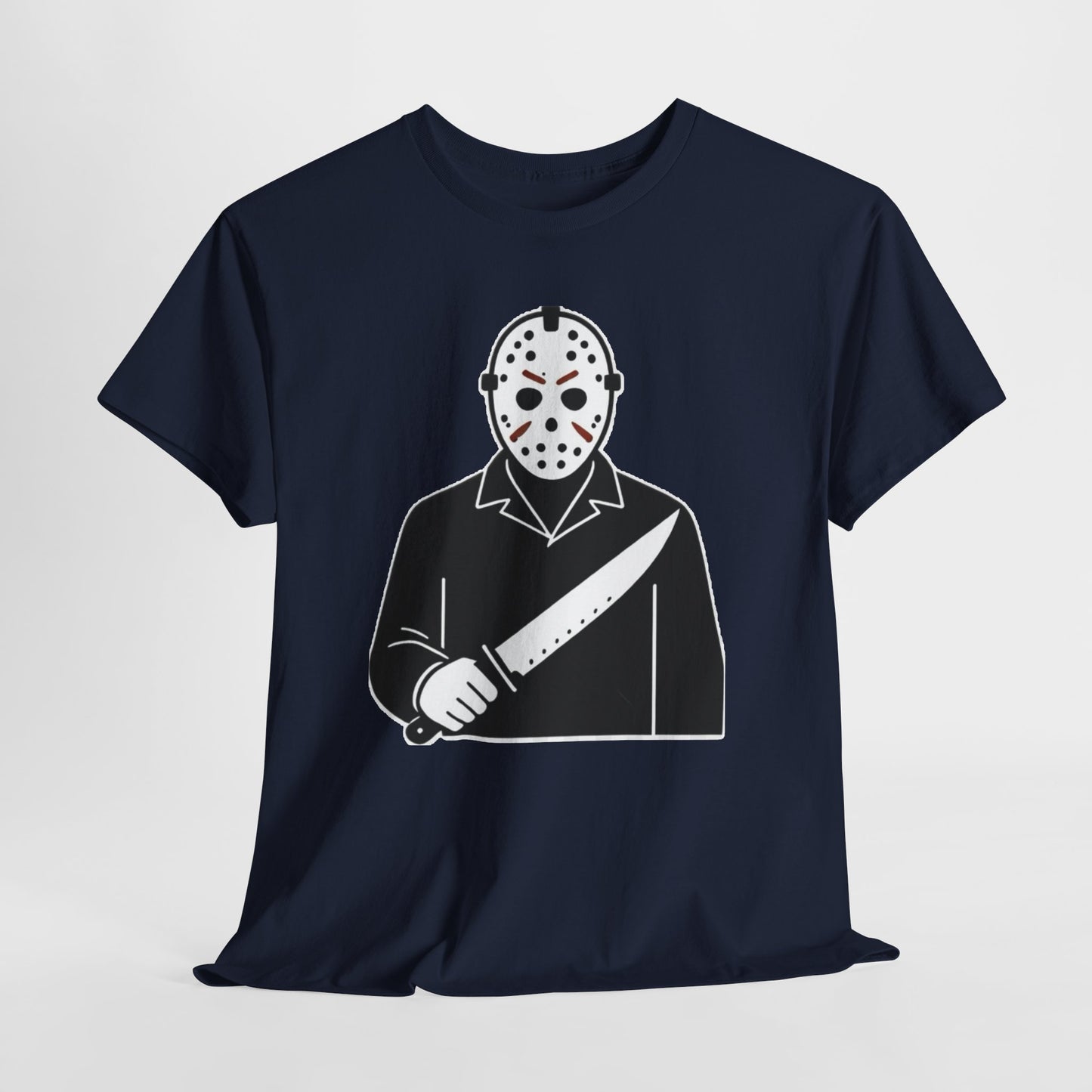 Hockey Mask Killer Tee — Retro Jason Voorhees Horror T-Shirt