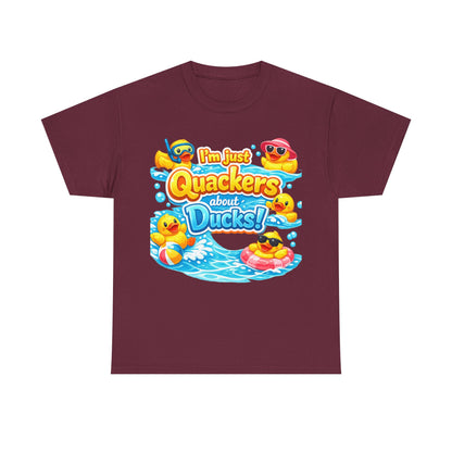 I'm Just Quackers About Ducks! Cute Rubber Duck Pool Tee