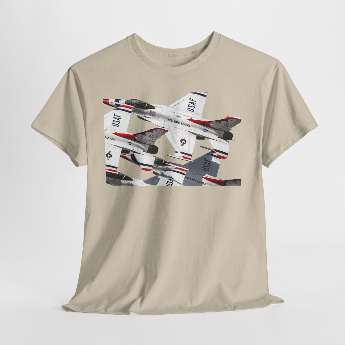 Thunderbirds Jet Formation T‑Shirt — Military Aviation Fighter Jets Tee