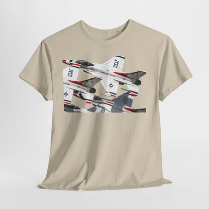 Thunderbirds Jet Formation T‑Shirt — Military Aviation Fighter Jets Tee