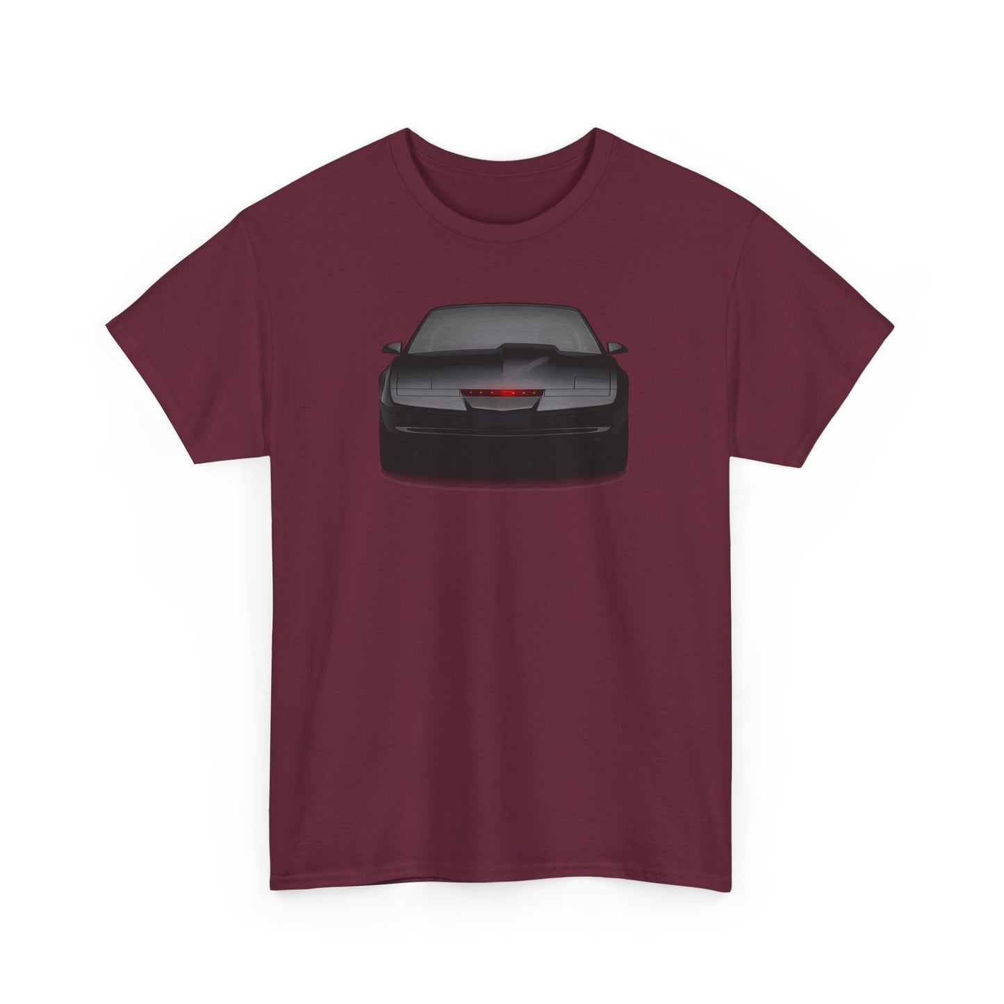 KITT-Inspired Retro Sports Car Tee — Front View Knight Rider Car Graphic Shirt