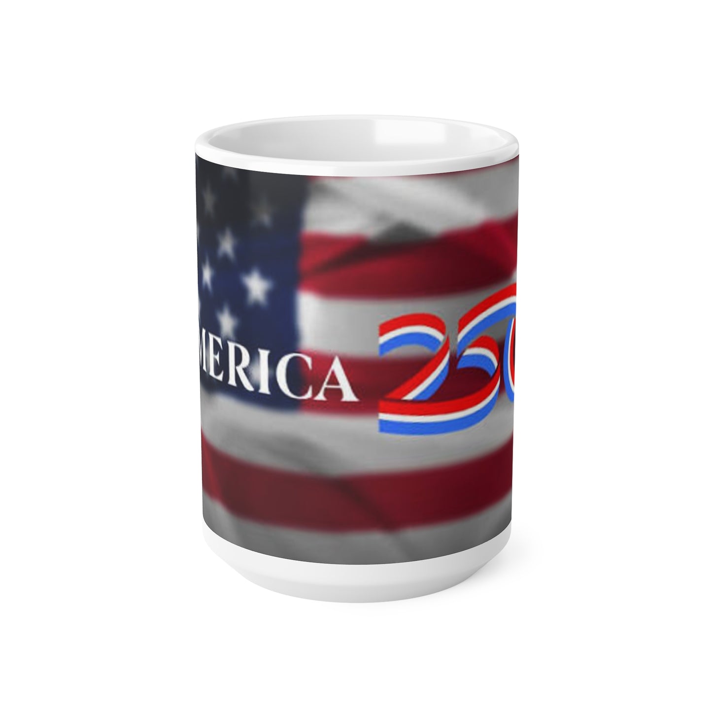 America 2024 Flag Coffee Mug — Patriotic 11oz & 15oz Ceramic Cup