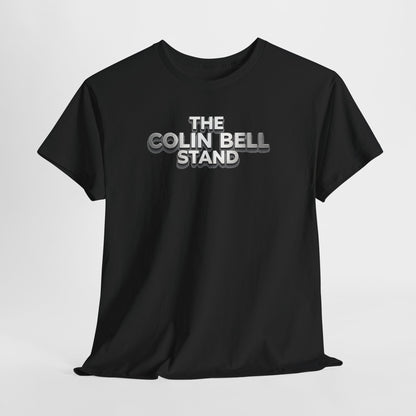 T-Shirt — “The Colin Bell Stand” Retro Chrome Text Tee