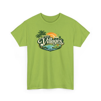 The Villages of Florida Sunset Logo Tee - Florida Palm Beach Retro T-Shirt