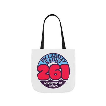 Tote Bag — Retro 'Piccadilly Radio 261' Vintage Logo Canvas Tote