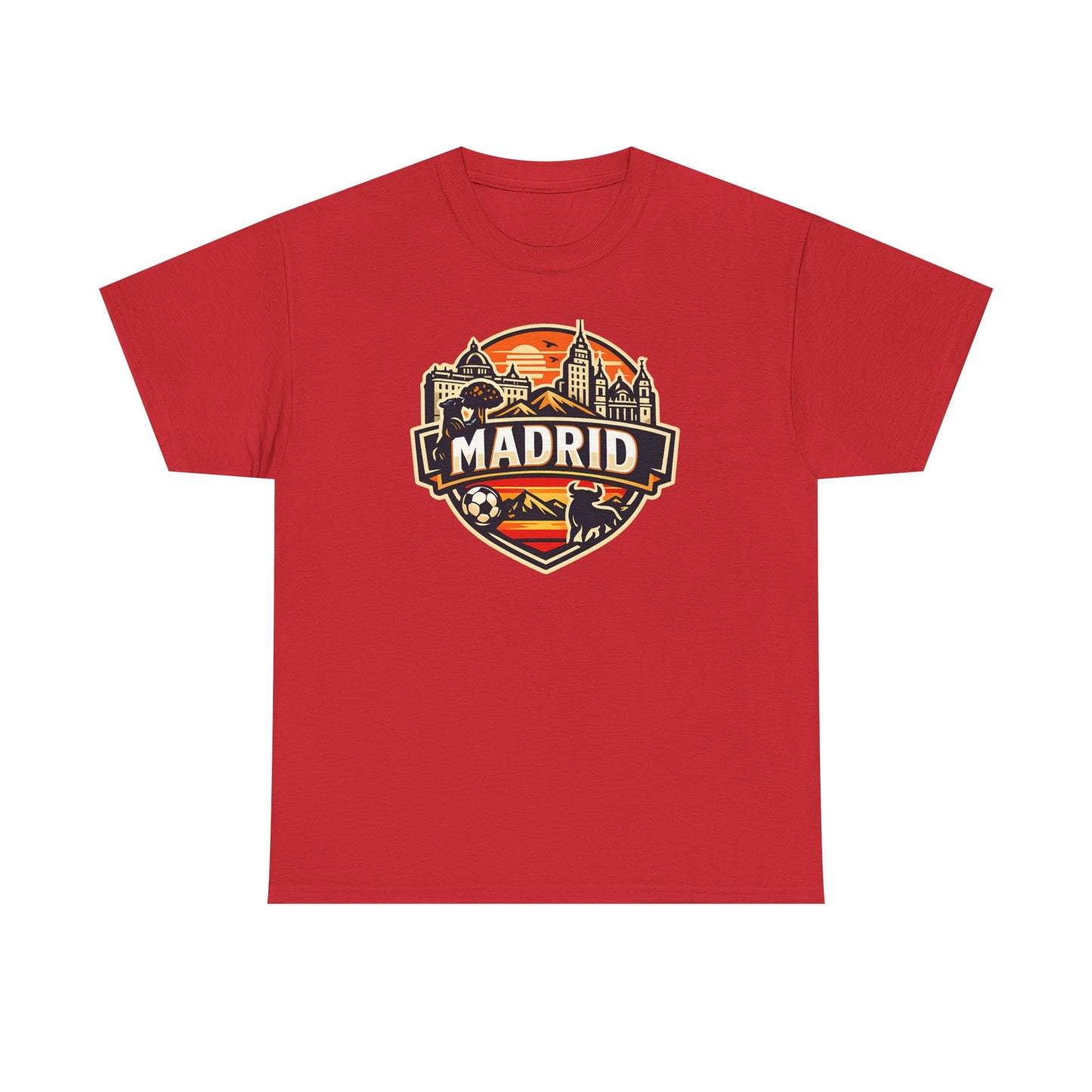 Madrid Skyline Soccer Crest T-Shirt