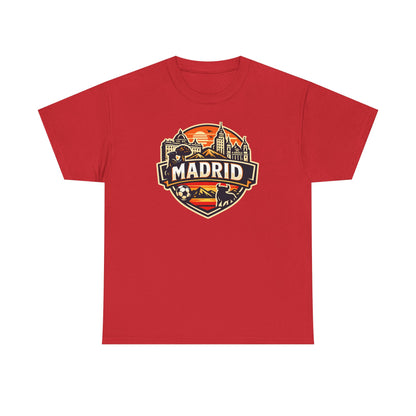 Madrid Skyline Soccer Crest T-Shirt