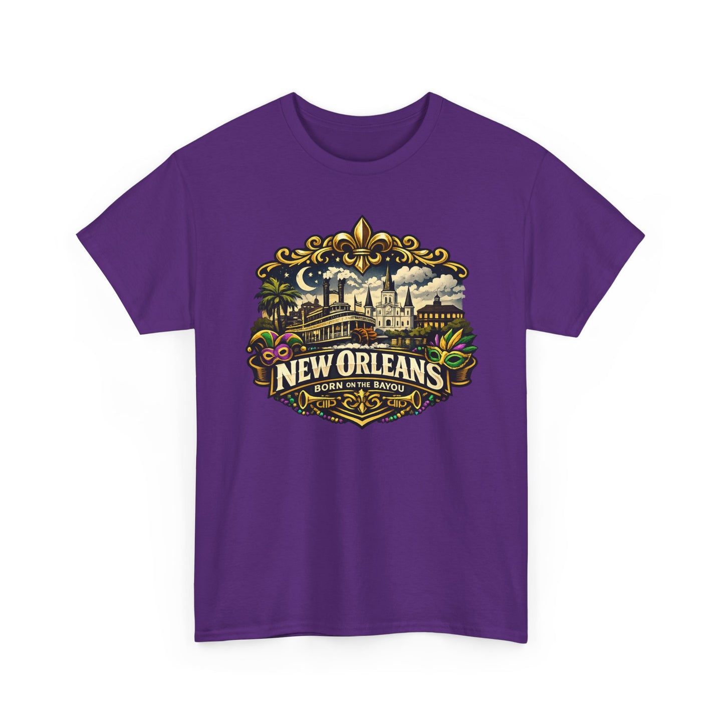 New Orleans Vintage Badge Tee — Crescent City Souvenir T-Shirt