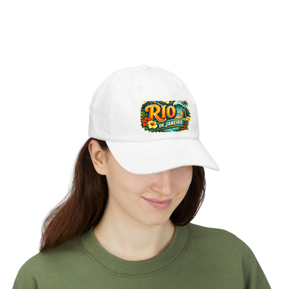 Rio de Janeiro Vintage Surf Dad Cap — Tropical Beach Hat