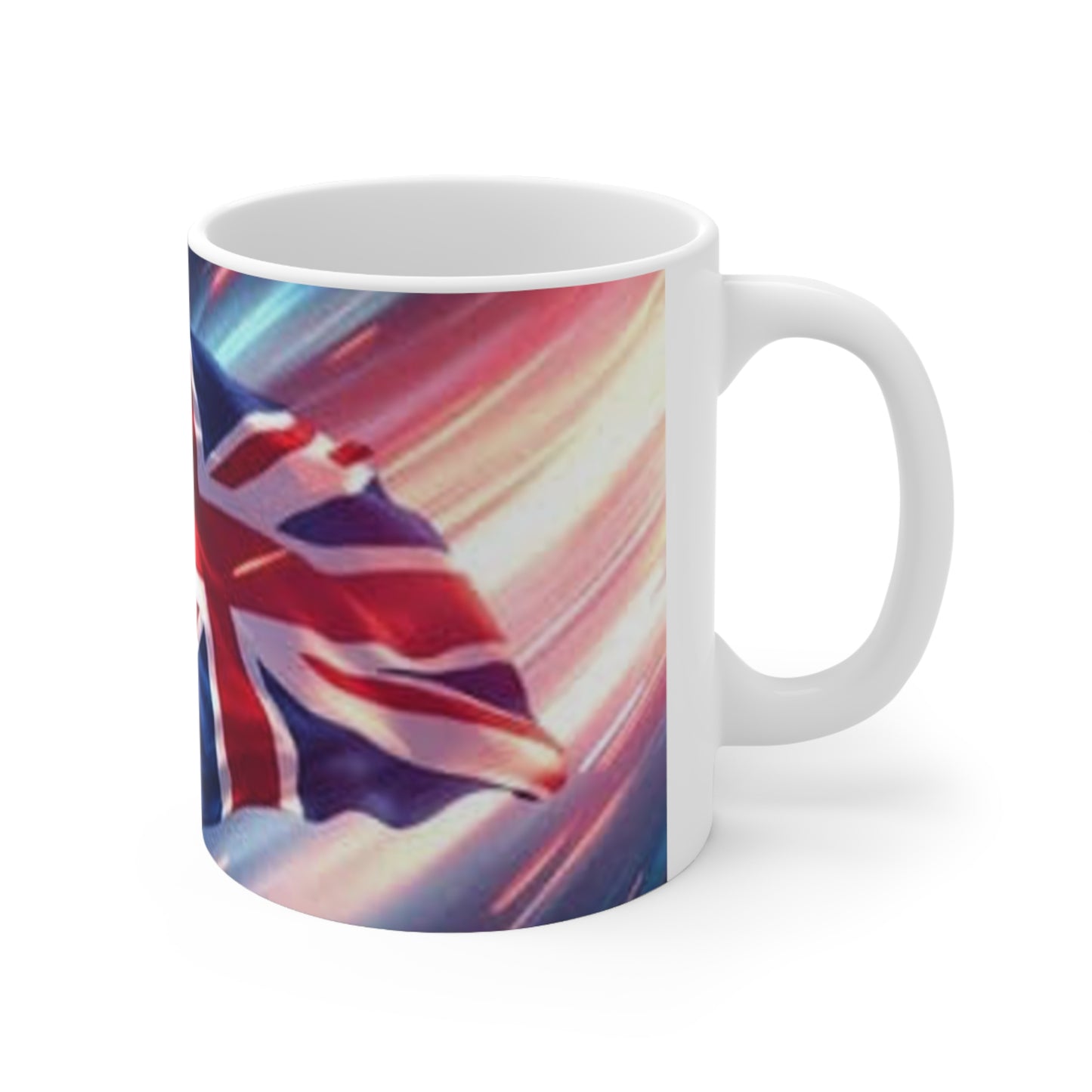 Union Jack Flag Ceramic Coffee Mug — British Flag 11oz & 15oz