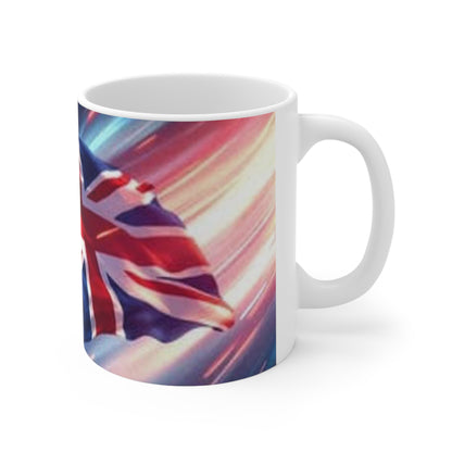 Union Jack Flag Ceramic Coffee Mug — British Flag 11oz & 15oz