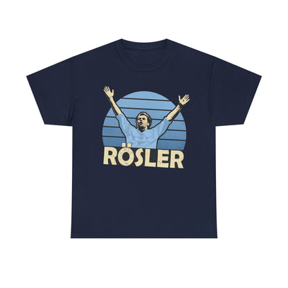 Retro 'Rösler' Graphic Tee - Vintage Soccer Fan Shirt