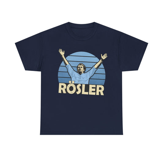 Retro 'Rösler' Graphic Tee - Vintage Soccer Fan Shirt