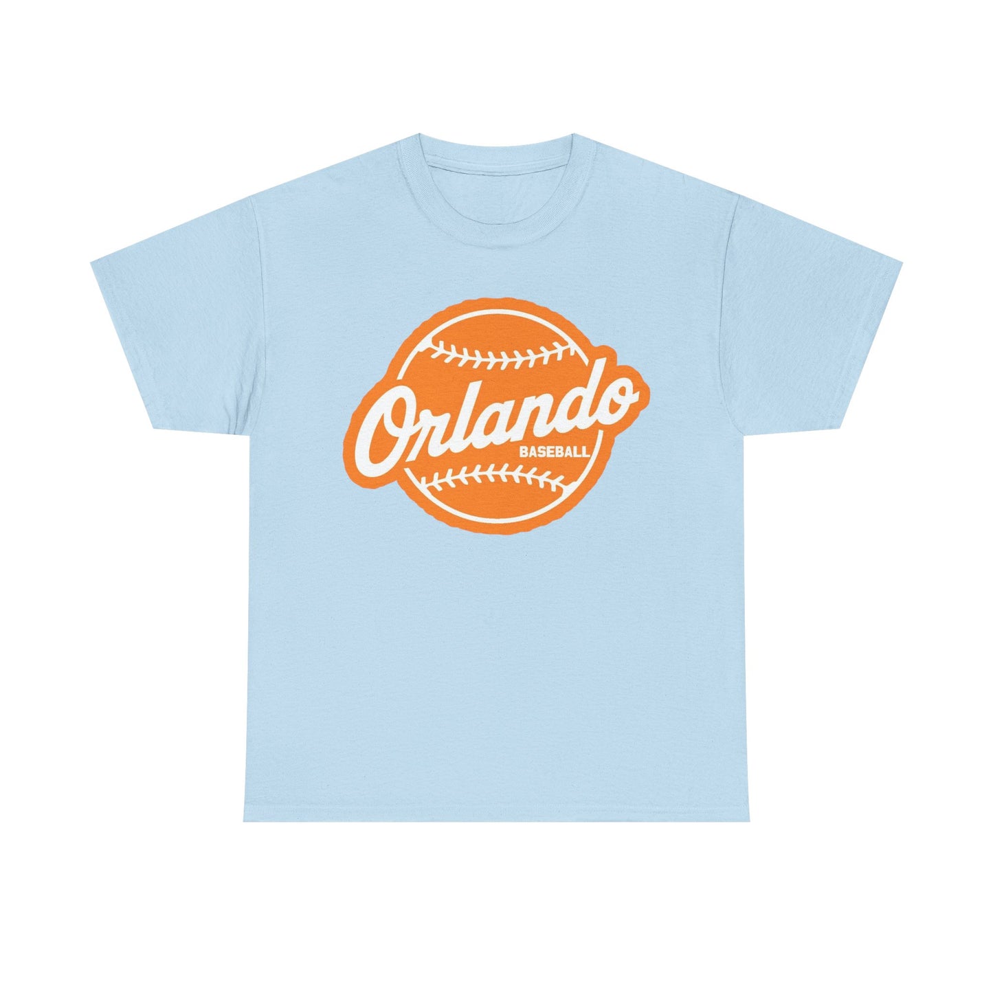Orlando Baseball Tee — Vintage Orange Baseball Logo T‑Shirt