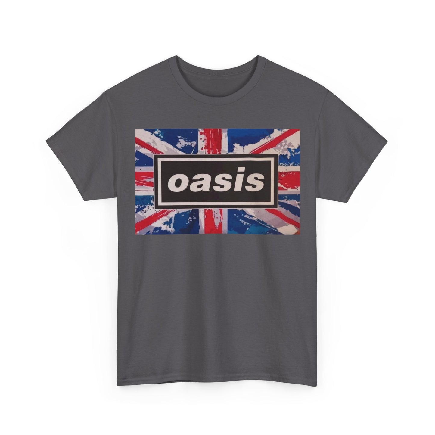 Oasis Union Jack Tee – Vintage British Band Logo T-Shirt