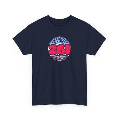 Piccadilly Radio '261' Logo T‑Shirt — Vintage Unofficial Radio Station Graphic Tee