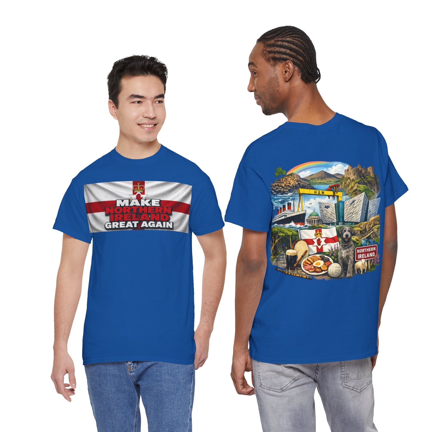 Northern Ireland Collage Tee — "Make Northern Ireland Great Again" Graphic T-Shirt