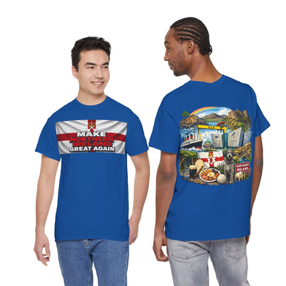 Northern Ireland Collage Tee — "Make Northern Ireland Great Again" Graphic T-Shirt
