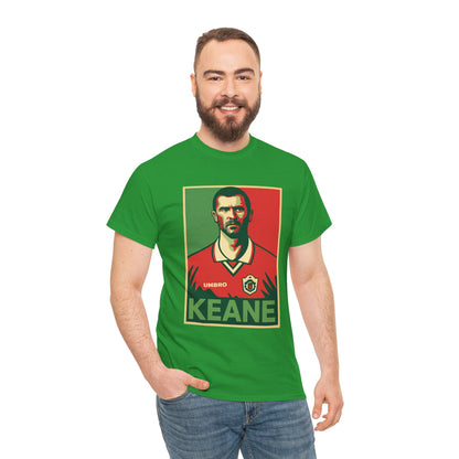 Keane Football Poster Tee — Retro Soccer Jersey Graphic T-Shirt