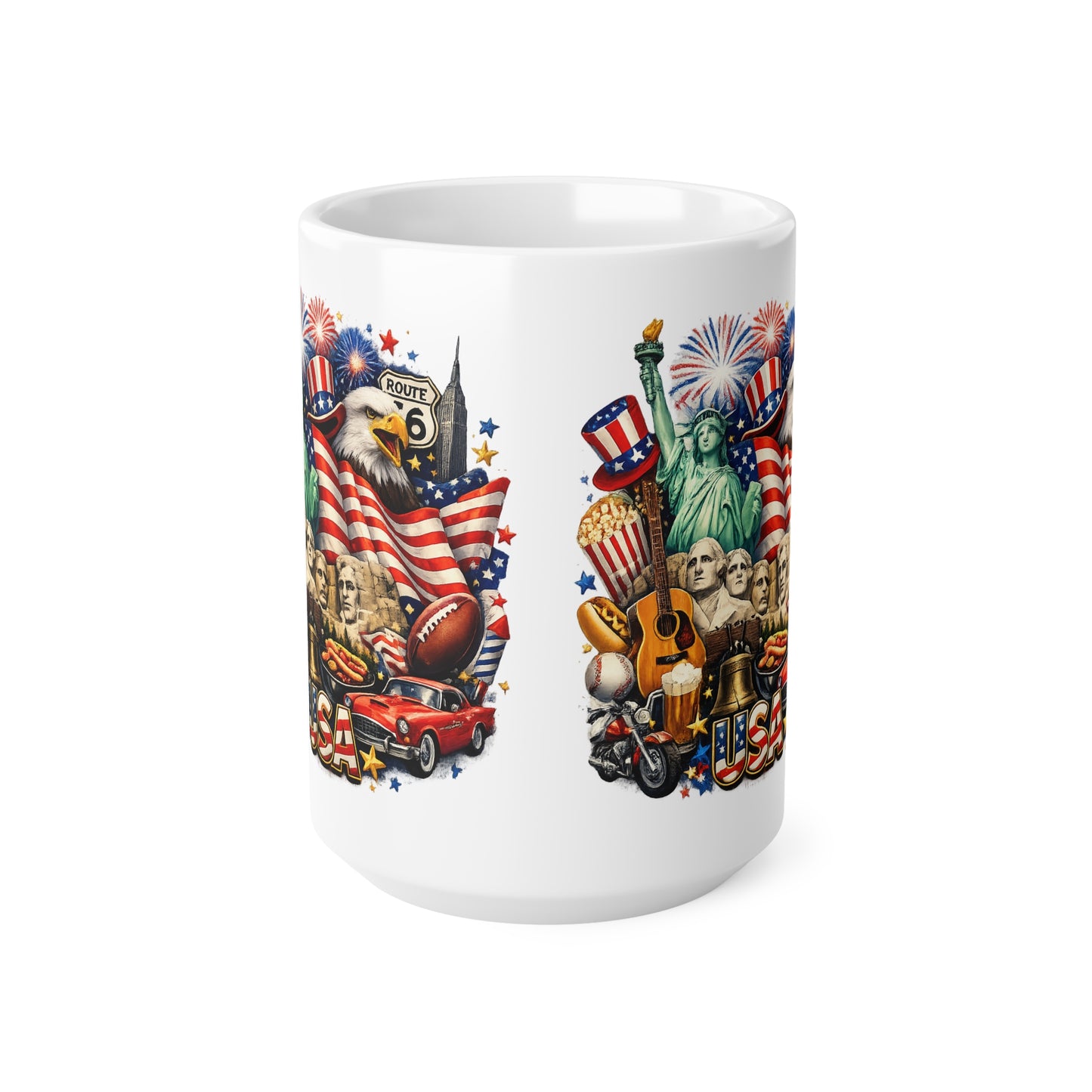 Patriotic USA Coffee Mug — 11oz & 15oz Ceramic