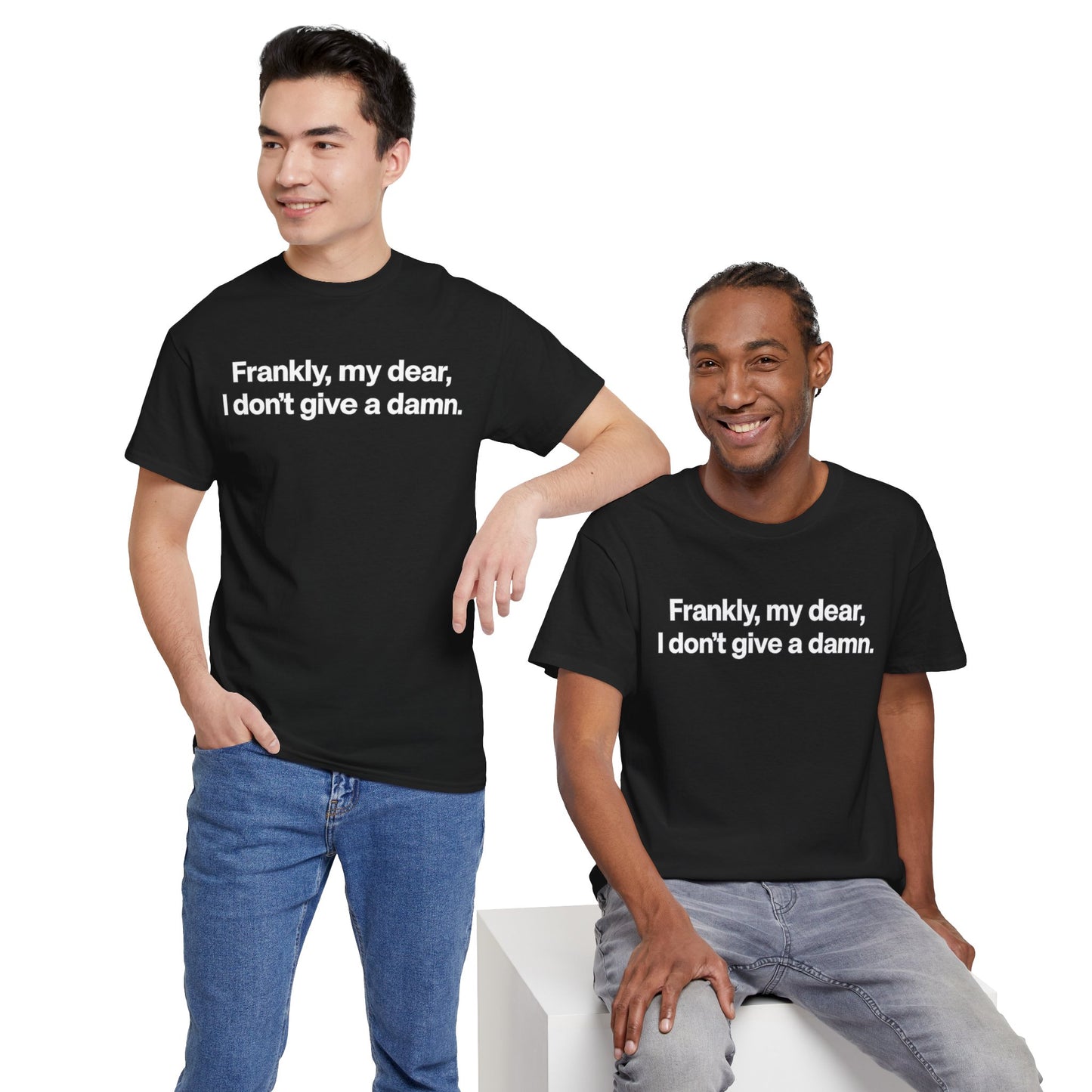 Frankly, My Dear Tee — Classic Quote Graphic T‑Shirt