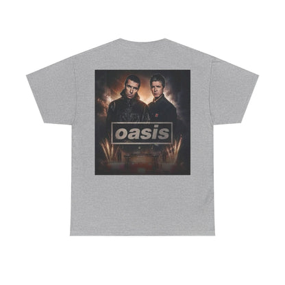 Oasis Band Logo Tee — Retro Rock Concert Graphic T-Shirt