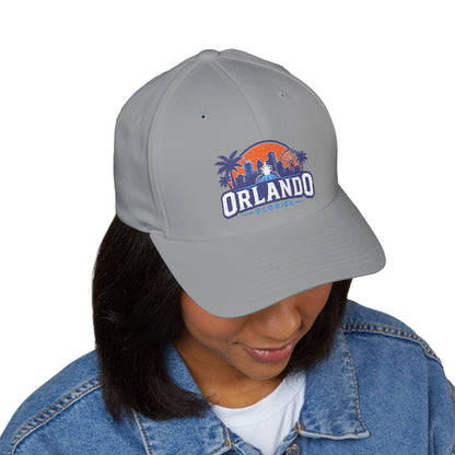 Orlando Florida Embroidered Baseball Cap — Sunset Skyline Hat