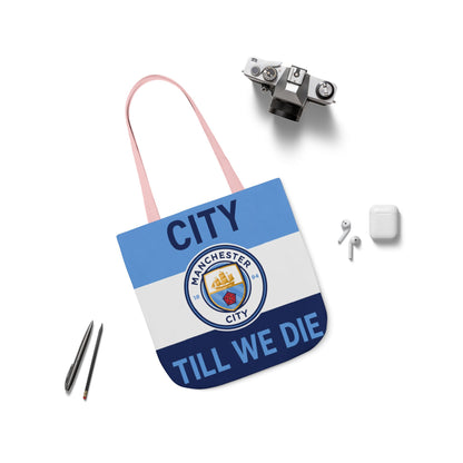 City Till We Die Unofficial Canvas Tote Bag — Manchester Football Fan Bag
