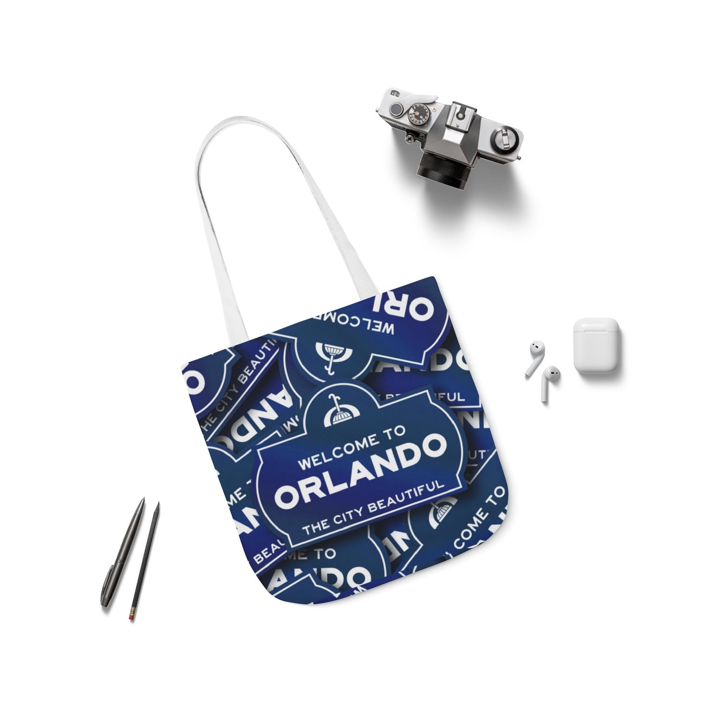 Orlando Welcome Sign Canvas Tote