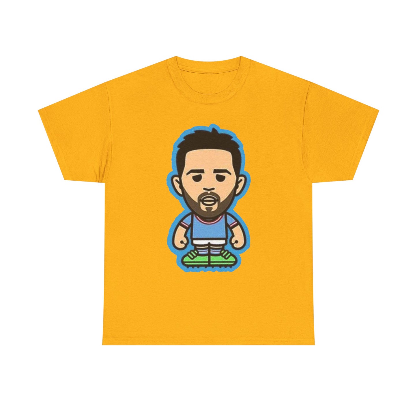 Bernardo Silva Manchester City Legend Graphic Tee — Player Cartoon Front & Tribute Poster Back
