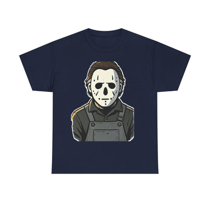 Horror Mask Tee — Jason-Inspired Halloween T-Shirt