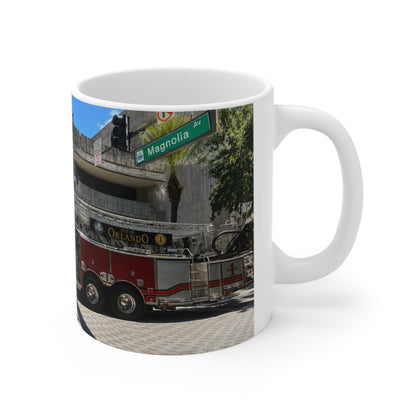 City of Orlando Fire truck Photo Ceramic Coffee Mug — City Engine 11oz & 15oz