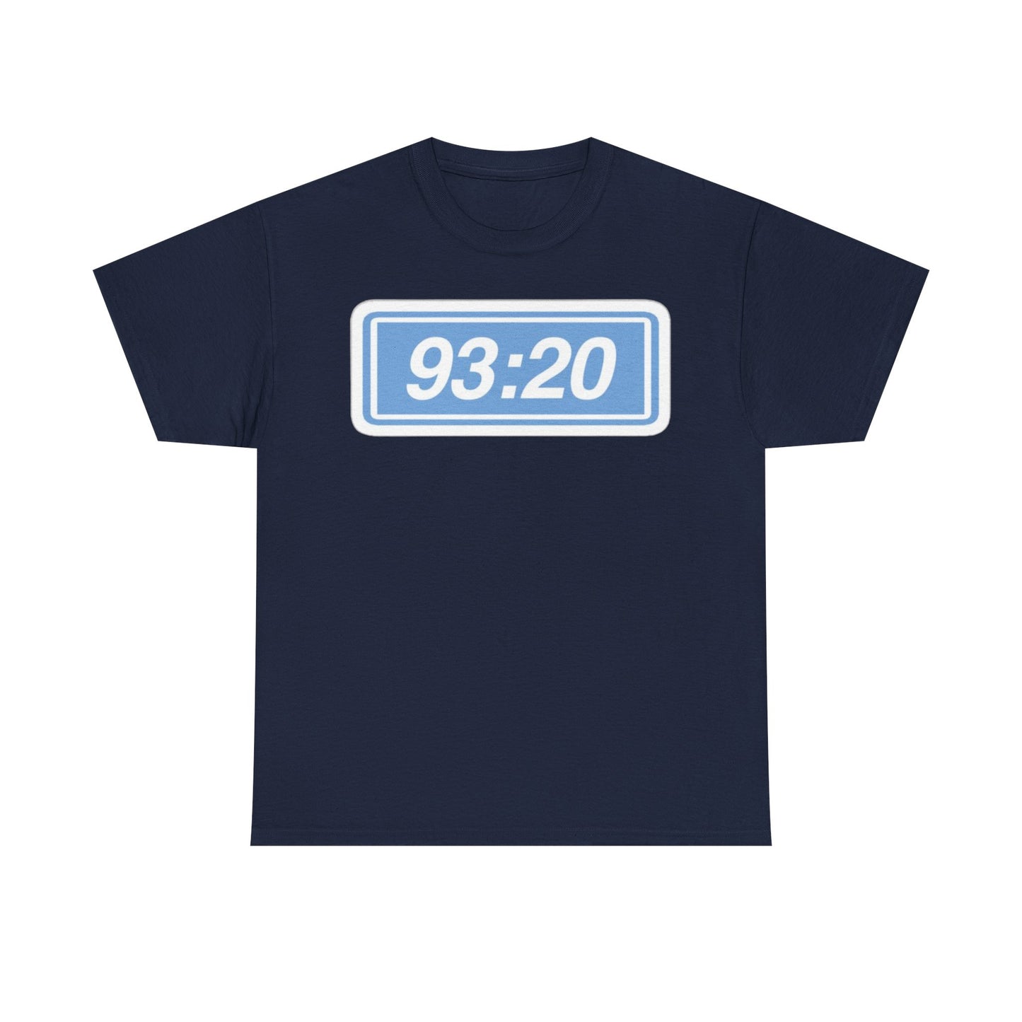 Manchester City 93:20 Tee — Minimal Retro Graphic T‑Shirt