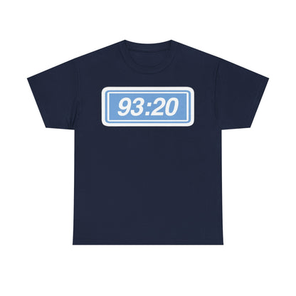 Manchester City 93:20 Tee — Minimal Retro Graphic T‑Shirt