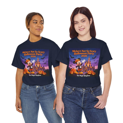 Halloween Party T‑Shirt — "Not So Scary" 2026 Magic Kingdom Tee