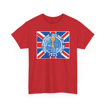 1966 World Cup Jules Rimet Trophy Tee — Vintage England Football Shirt