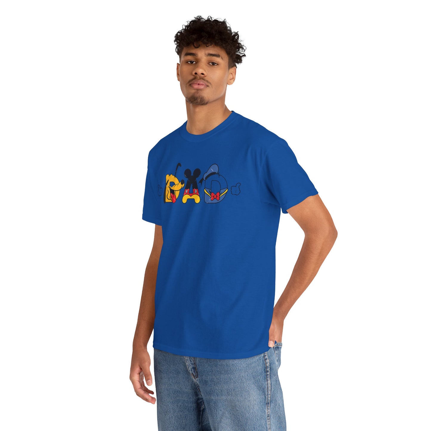 Disney Dad Character Graphic Tee — Playful Colorful Character Icons T-Shirt