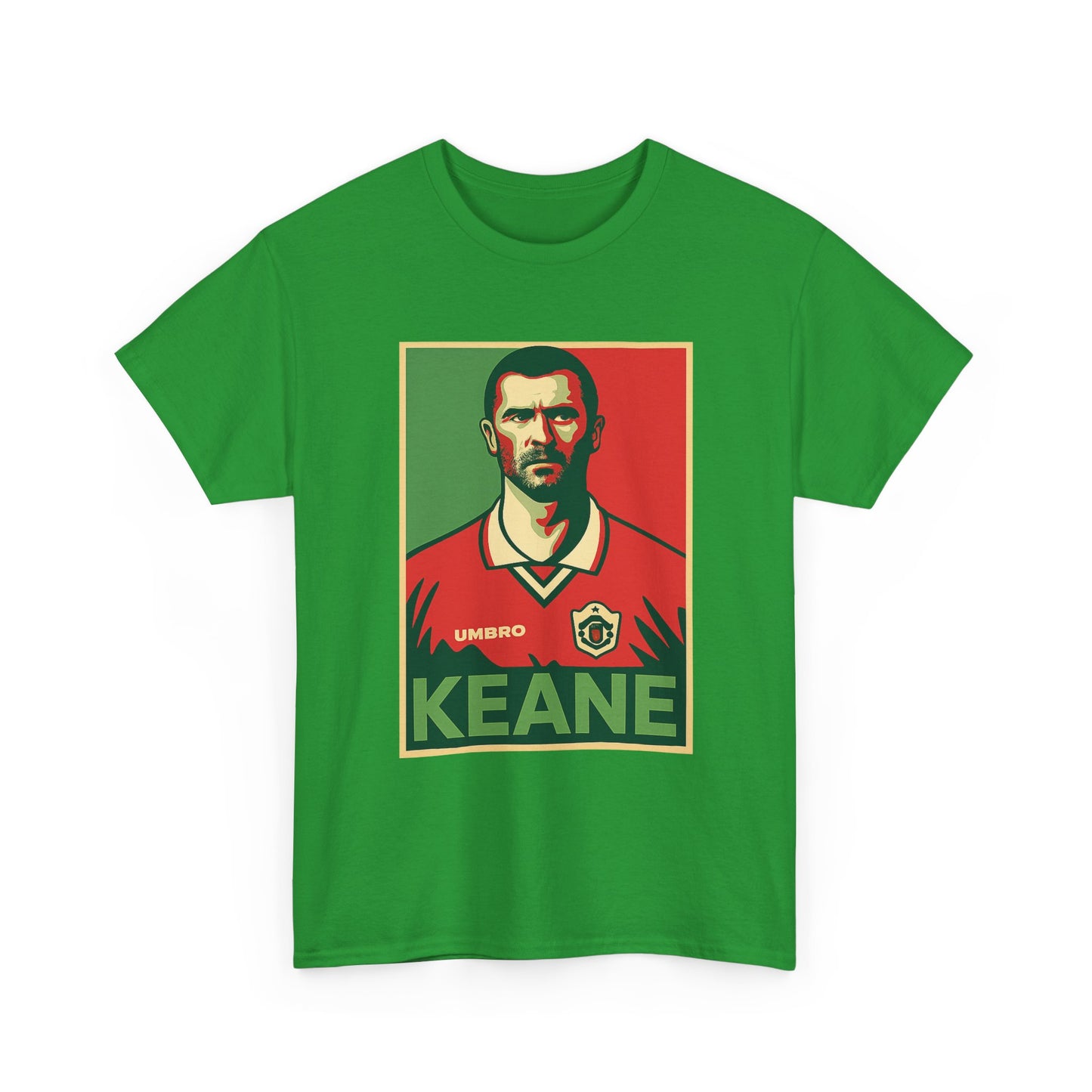 Keane Football Poster Tee — Retro Soccer Jersey Graphic T-Shirt