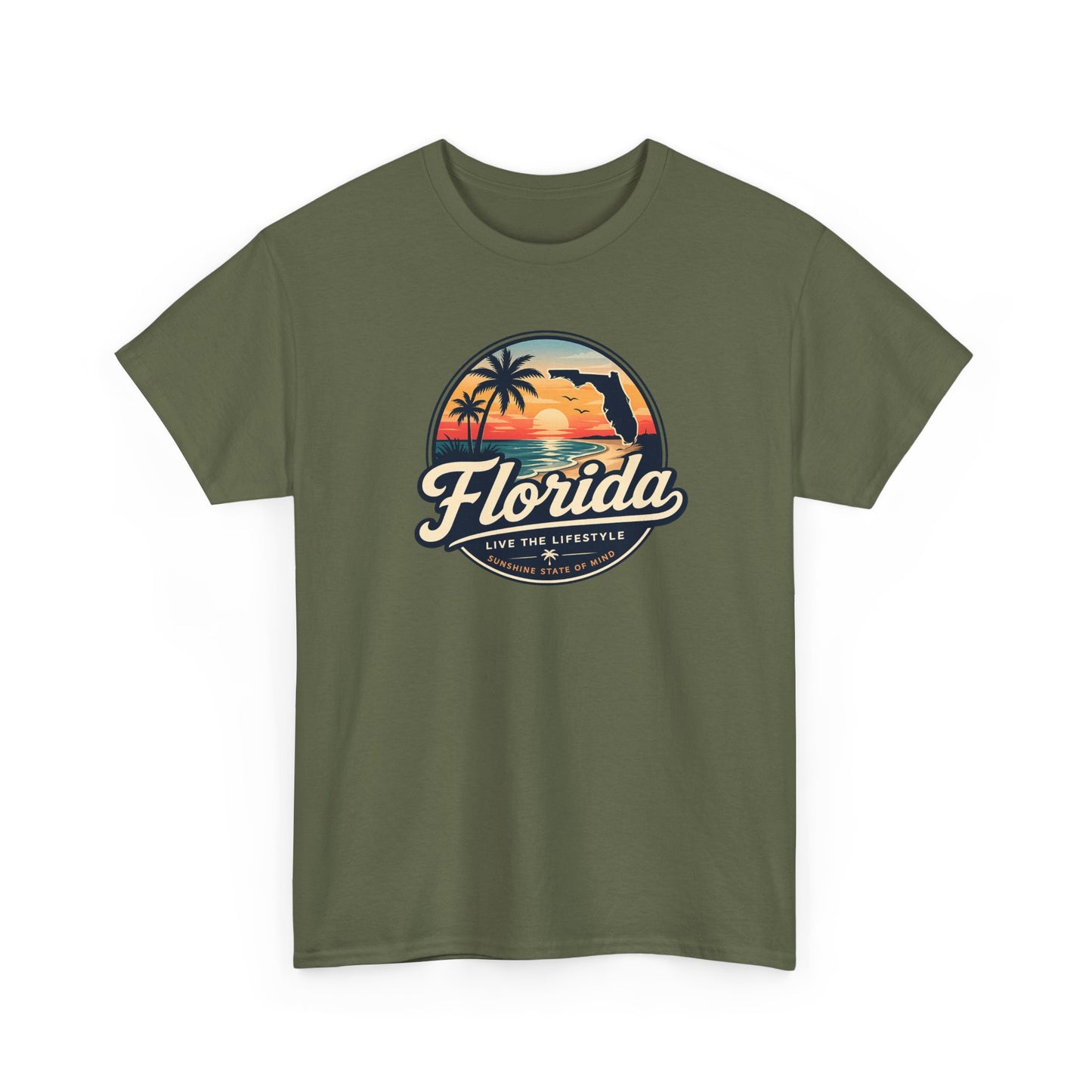 Florida Sunset Tee — Vintage Palm Beach Graphic T-Shirt