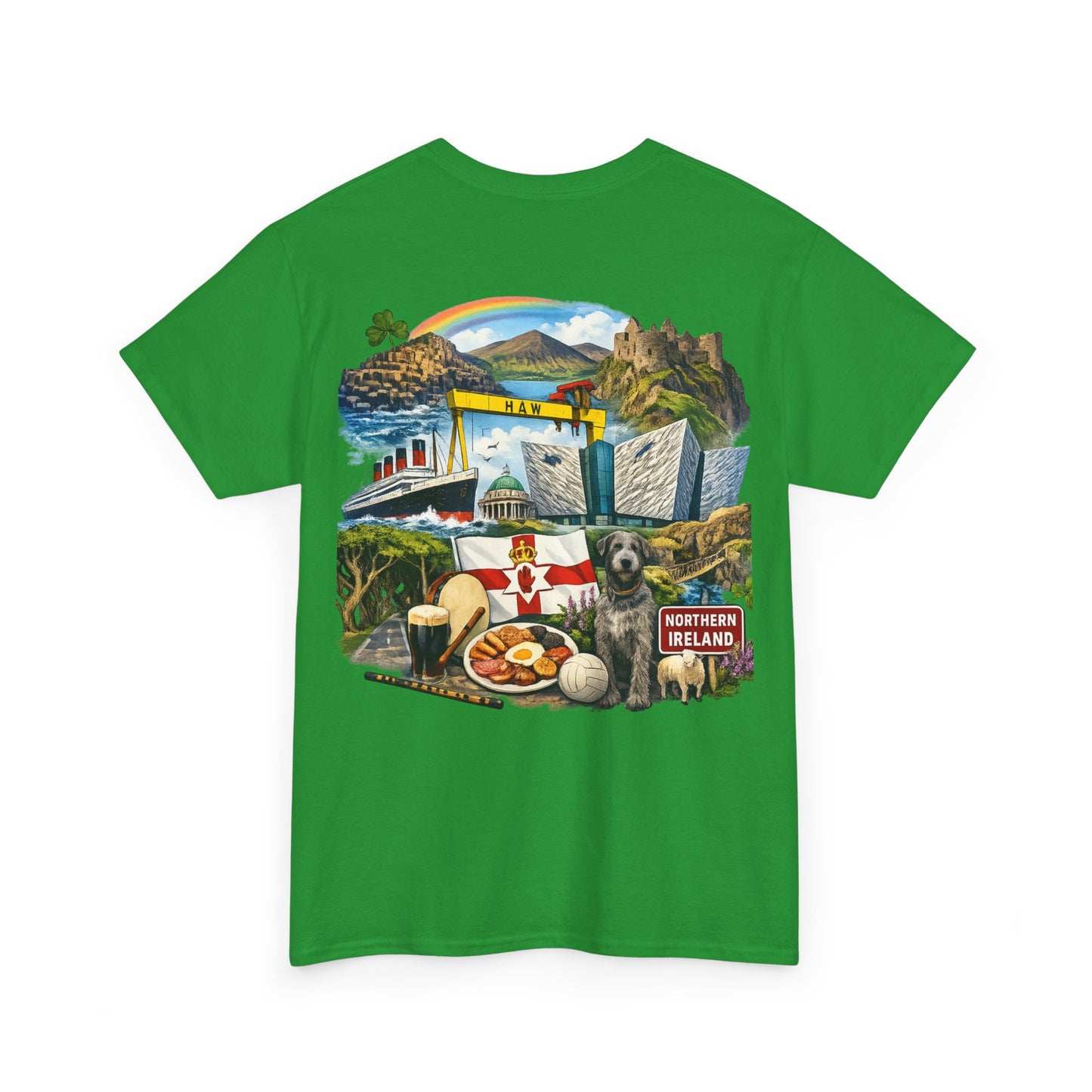 Northern Ireland Collage Tee — "Make Northern Ireland Great Again" Graphic T-Shirt
